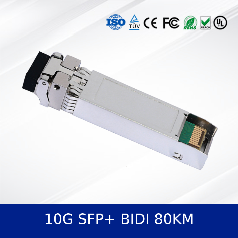 optische transceivermodule Premium 10g SFP+ Bidi 80 km glasvezelmodule voor datacenters.