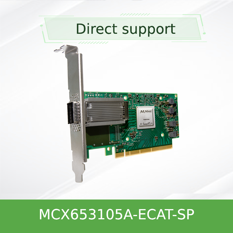 Nvidia MCX653105A-Ecat-Sp Connectx6 Single-Port Osfp56 EDR 100GB/S Vpi Infiniband Netwerkkaart
