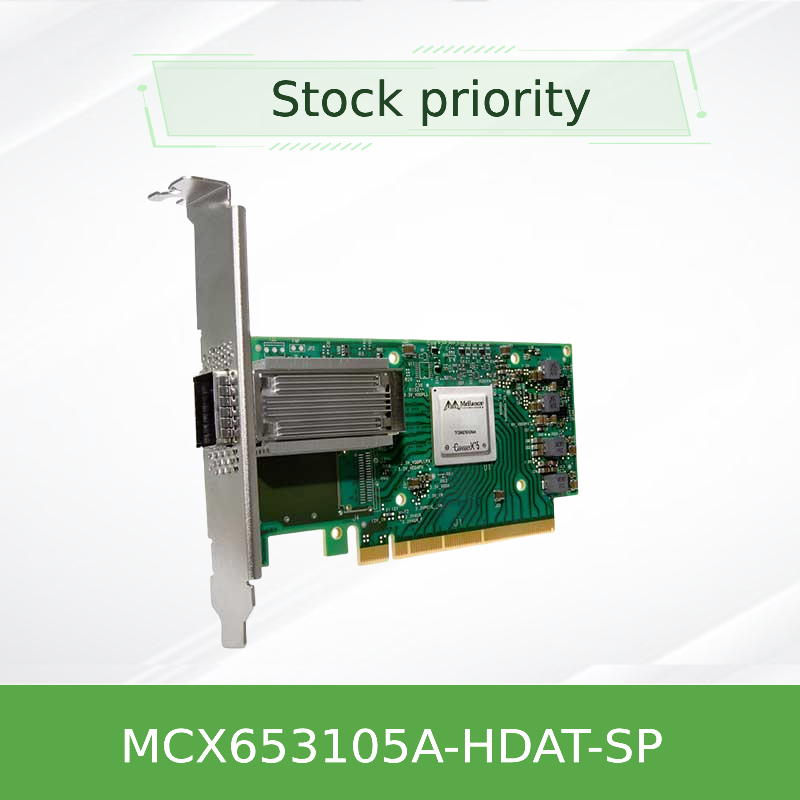 Mellanox ConnectX-6 MCX653105A-HDAT-SP VPI enkele poort HDR 200GB/S Infiniband & Ethernet Adapter Card, PCIE 3.0/4.0 X16