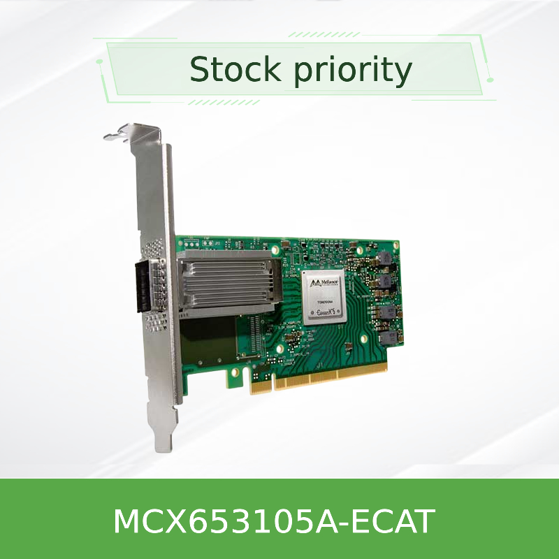Stock MCX653105A-ECAT Mellanox netwerkkaart Nic Card ConnectX-6 100GbE Single Port
