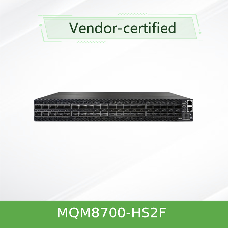 MQM8700-HS2F ((920-9B110-00FH-0MD) Quantum Mellanox netwerk Hdr Switch 40 poorten 200 Gbit/S 40 Infiniband poorten