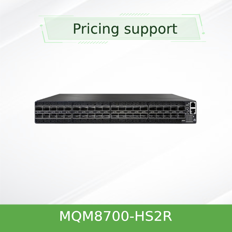 920-9b110-00rh-0m0 Mellanox MQM8700-HS2R(920-9B110-00RH-0M0) Quantum Hdr Infiniband netwerk Schakelaar 40 Qsfp56 poorten Transmissie snelheid 10/100/1000Mbps