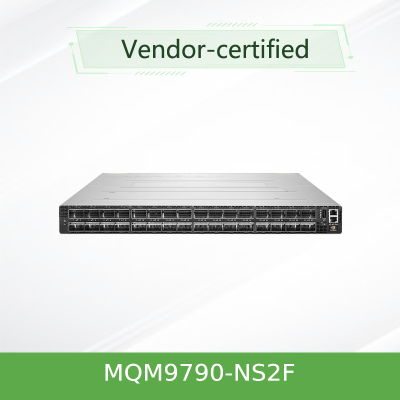 MQM9790-NS2F(920-9B210-00FN-0D0) InfiniBand Mellanox Network Switch 64 poorten 400Gb/S 32 OSFP poorten niet beheerd