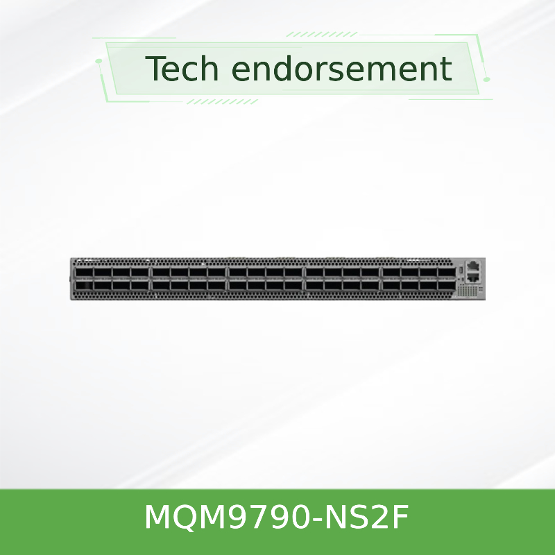 MQM9790-NS2F ((920-9B210-00FN-0D0) Mellanox Network Switch P2C Airflow 64 Port NDR 32 OSFP Port Niet beheerd