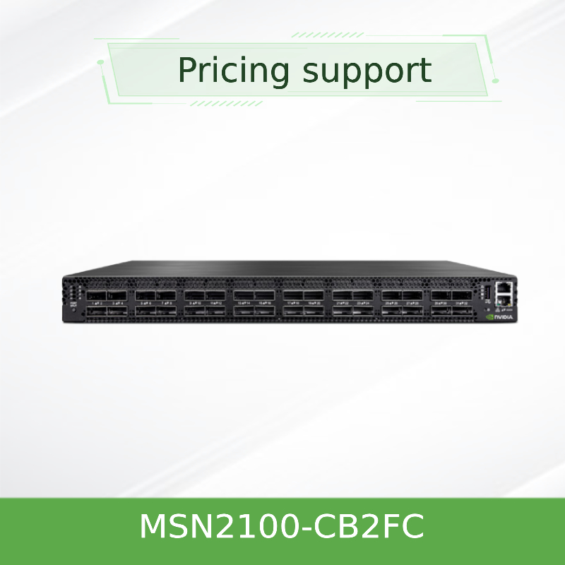 MSN2100-CB2FC Nvidia Spectrum 100gbe 1u Switch 1g Max Speed Cumulus Linux 16 Qsfp28 Ports 2 AC Psus X86 2-Core Korte Diepte P2c Airflow