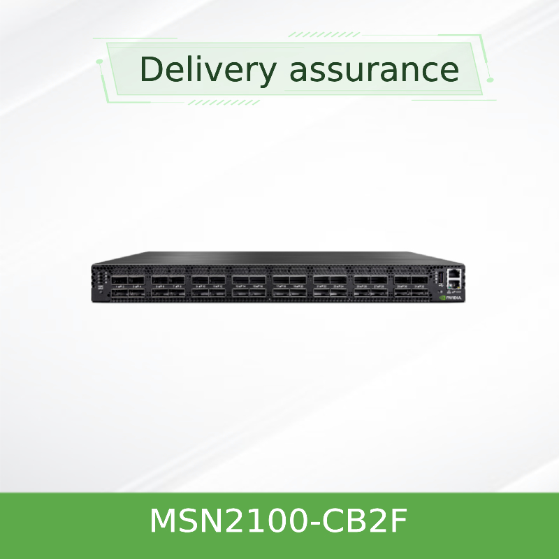2 Schakelaar MSN2100-CB2F 100GbE 1U 16 QSFP28-Havens 2 AC PSUs X86 van Mellanox SN2000 van de kern de Korte Diepte