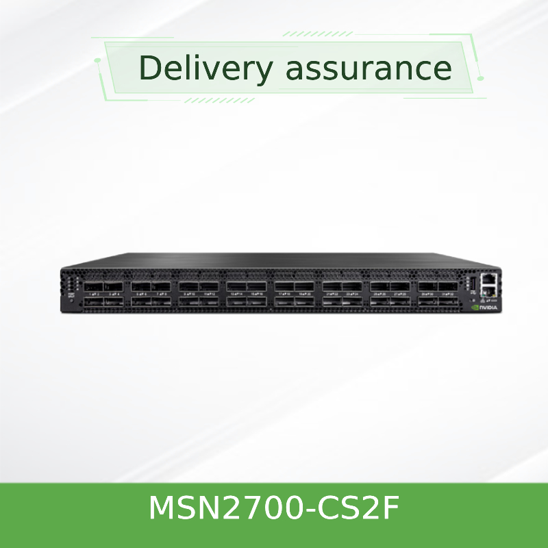 MSN2700-CS2F Mellanox Switch Spectrum gebaseerd op 32 poorten 100GbE Open Ethernet Platform