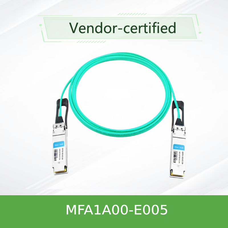 MFA1A00-E005 actieve Optische Kabel InfiniBand EDR tot de kabel van 100Gb/S QSFP LSZH 5m Mellanox AOC