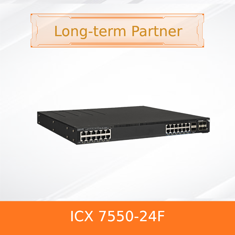 RUCKUS netwerkswitch ICX 7550-24F Stapelbare Glasvezel Switch 10G SFP+ 100GbE Uplink