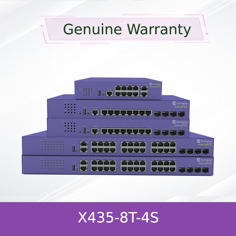 Extreme X435-8t-4s Serie High-Performance Netwerkswitch voor Naadloze Connectiviteit