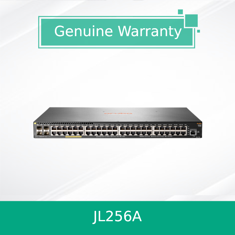 Hpe Aruba Networking 2930f 48g Poe+ 4SFP+ Switch JL256A Nieuw en Origineel