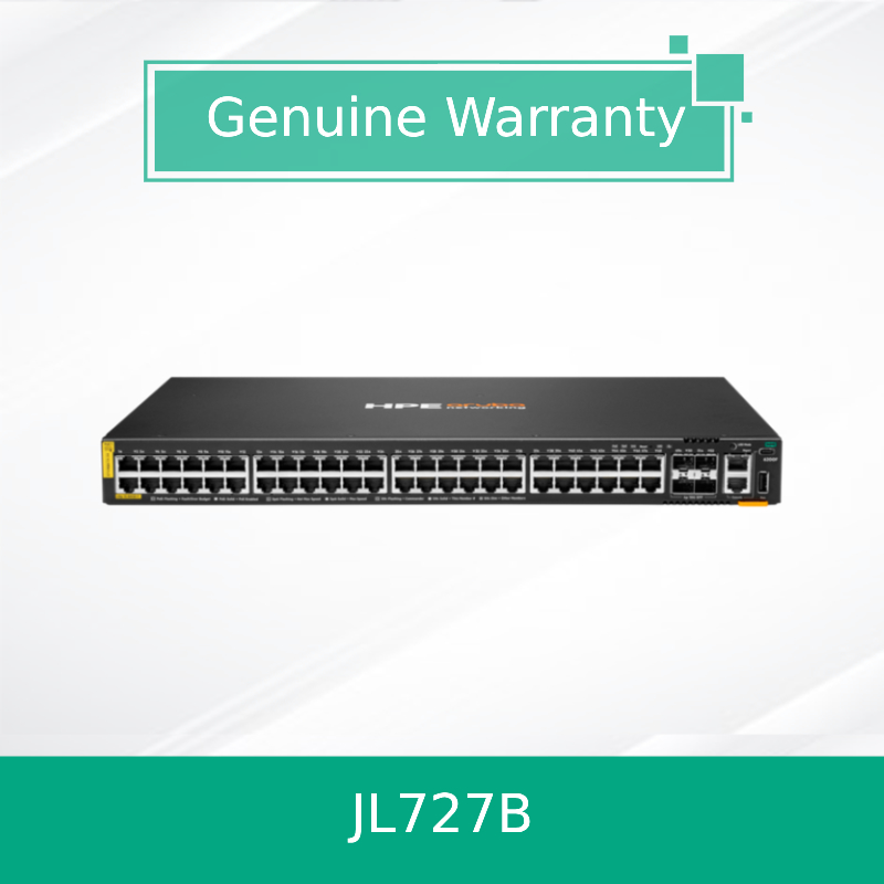 100% Echte Producten Hpe Aruba Networking Cx 6200f 48g Klasse-4 Poe 4SFP+ 370W Switch (JL727B)