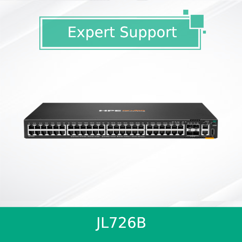Gloednieuwe originele HPE Aruba Networking CX 6200F 48G 4SFP+ Switch (JL726B)
