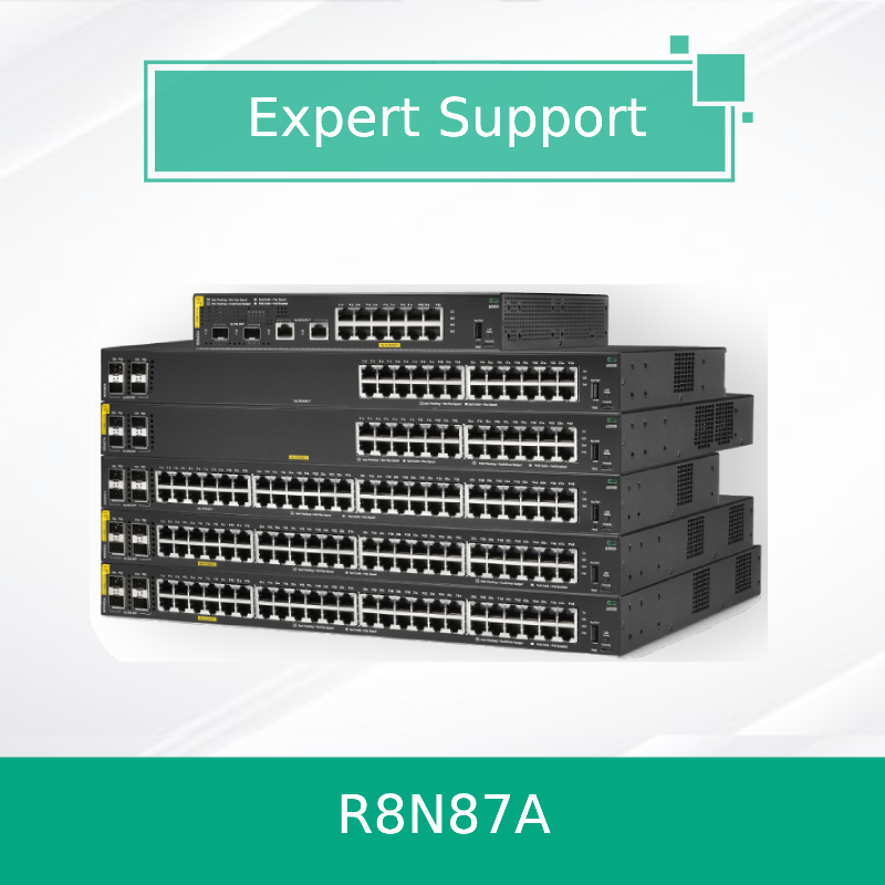 Hpe Aruba Networking Cx 6000 24G Class4 Poe 4SFP 370W Switch (R8N87A) Nieuw en origineel