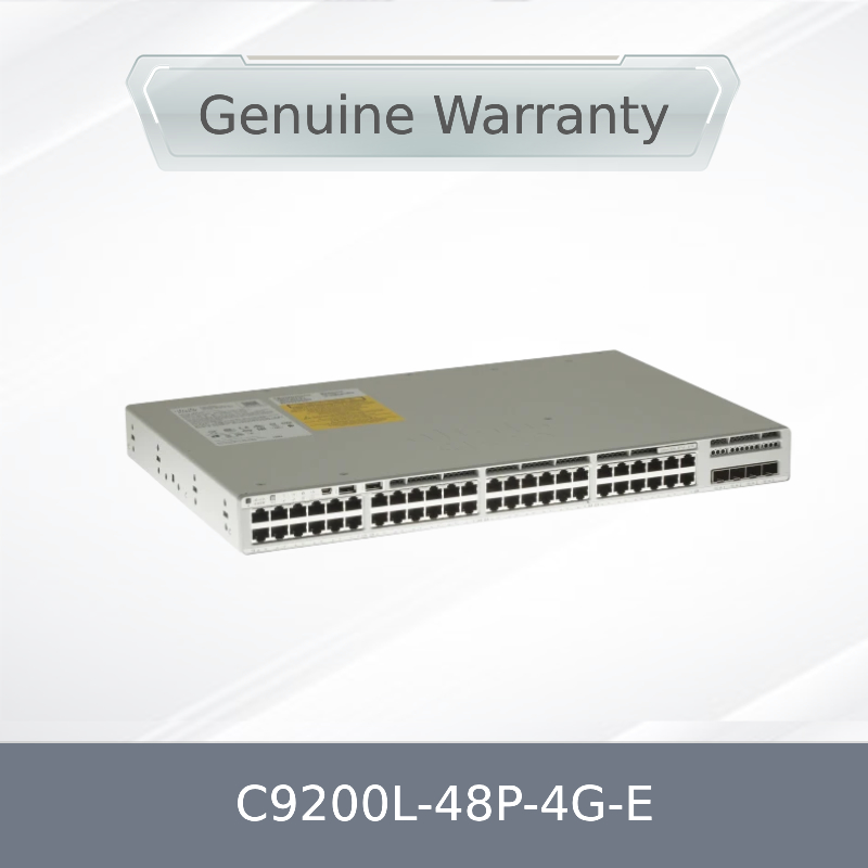 C9200L-48p-4G-E Netwerk Switch Nieuw en Origineel 9200L 48-Poort Poe 4 1g SFP Uplink Switch