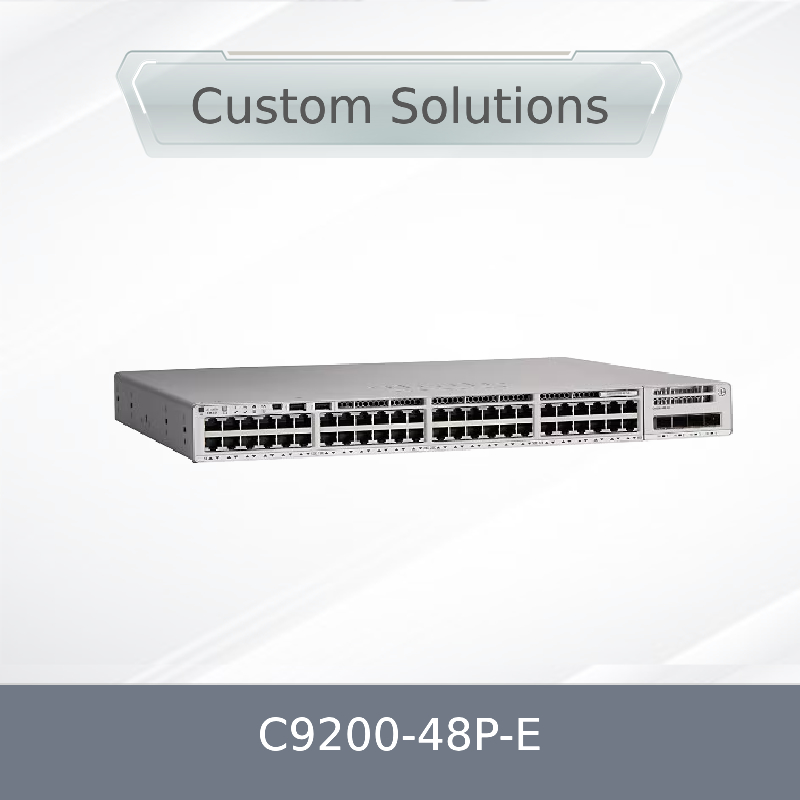 C9200-48p-E 48X 1g RJ45 Poe+ Port Netwerk Switch 48 Port Poe+ Network Essentials met X1 AC Voeding