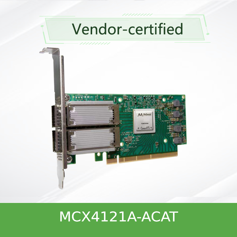 Mellanox ConnectX-4 Lx EN MCX4121A-ACAT Dual-Port 25GbE SFP28 Network Interface Card met ondersteuning voor RDMA en RoCE