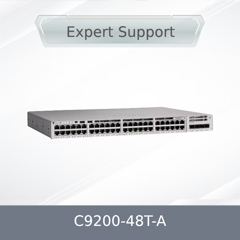 Cisco Catalyst 9200-48T-A 48-poorts Data Switch Network Advantage Licentie Enterprise Gigabit Ethernet