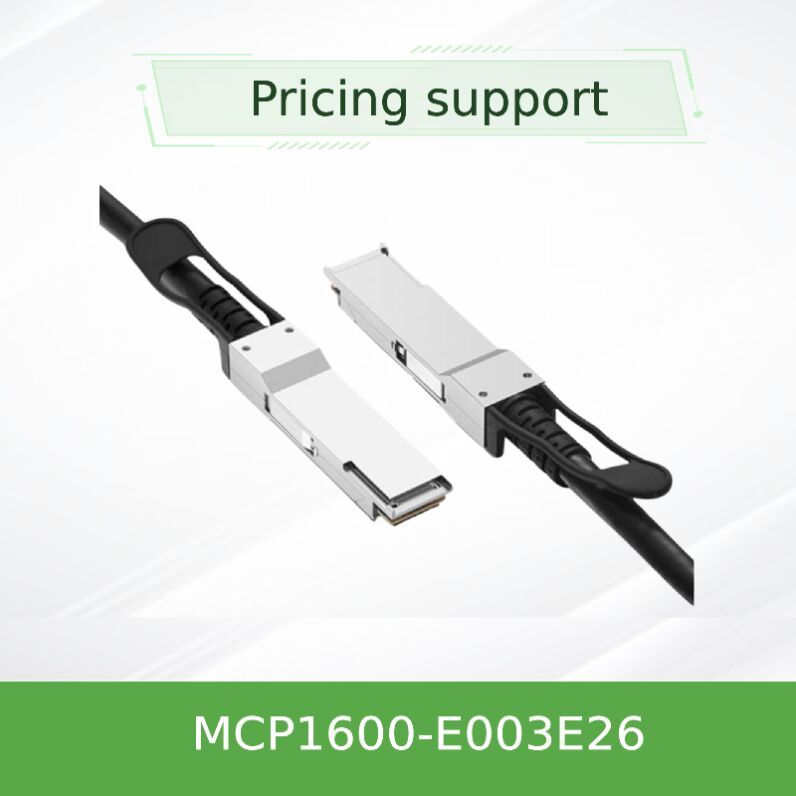 NVIDIA Mellanox MCP1600-E003E26 100Gb/s QSFP28 Passieve Direct Attach Koperkabel – 3m, EDR InfiniBand, Lage Latentie, Bijna Nul Stroomverbruik voor Data Center Interconnects