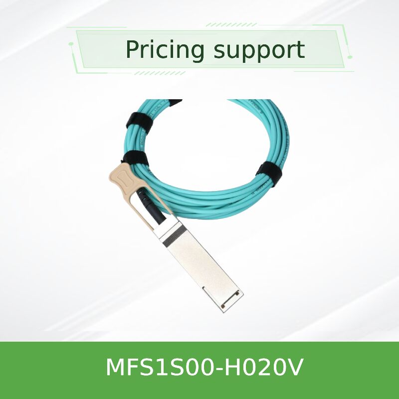 NVIDIA Mellanox MFS1S00-H020V 200Gb/s QSFP56 Actieve Optische Kabel – 20m MMF AOC voor InfiniBand HDR & 200GbE