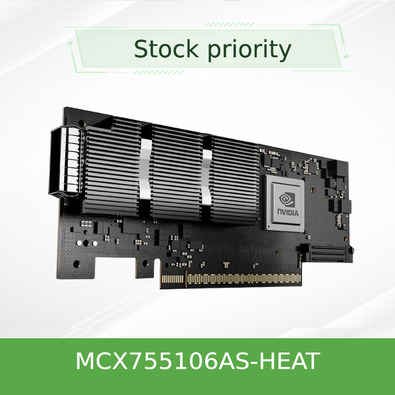 NVIDIA ConnectX-7 MCX755106AS-HEAT 400Gb/s dubbele poort InfiniBand & Ethernet Smart NIC met PCIe Gen5