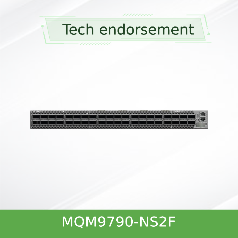 NVIDIA Mellanox MQM9790-NS2F 64-poort NDR 400Gb/s InfiniBand Router.